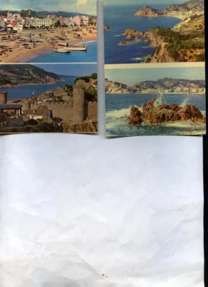 2 POSTALES TOSSA DE MAR 2 vistas cada una, SOBE(RANAS) años 60