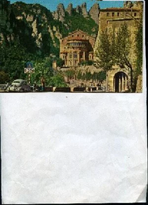 POSTAL MONSERRAT, abside de la basilica, edición del Monasterio, sin escribir
