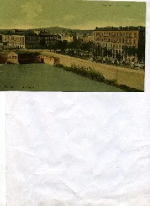 POSTAL MURCIA Rio Segura ,Jose Mª Romero-librería, escrita 1936 sin circular