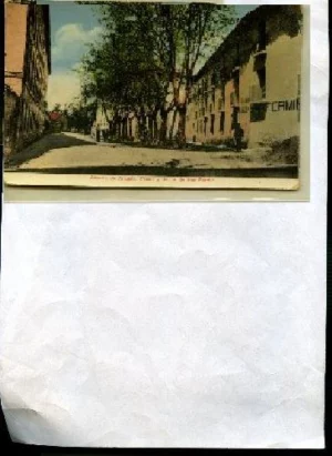 POSTAL ALHAMA DE ARAGON (ZARAGOZA) fonda y baños de san Fermin , ediciones Kinder y Cia ,años 20, circulada pero no se distingue
