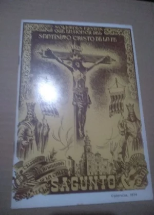 solemnes fiestas EN HONOR DEL S CRISTO DE LA FE BARRIADA CALLE SAGUNTO VALENCIA, 1974