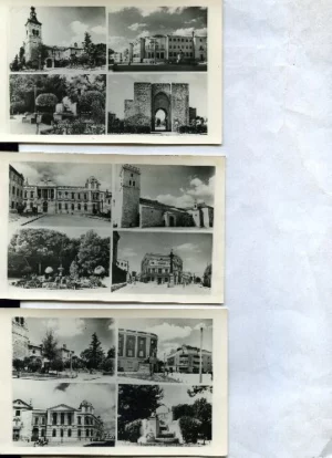 3 POSTALES CIUDAD REAL foto Salas años 50 con 4 vistas cada una , sin escribir