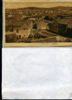 POSTAL ALCAZAR DE SAN JUAN vista panoramica, circulada año 1942