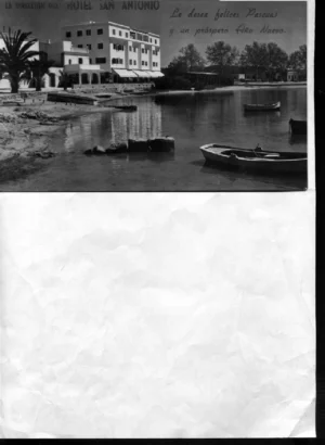 POSTAL IBIZA. SAN ANTONIO hotel San Antonio, edición A. Campaña,finales años 50, sin circular, buen estado