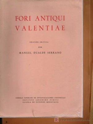 FORI ANTIQUI VALENTIAE Prol A:Ubieto