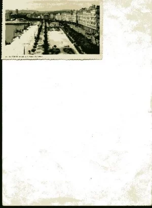 POSTAL LA CORUÑA,,avenida de la Marina,48 eds Arribas , circulada 1948 con sello,