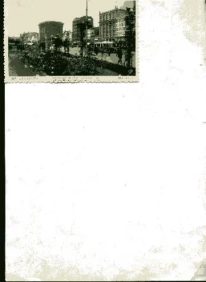 POSTAL LA CORUÑA,,jardines de Mendez Núñez y cantones, animada,317 eds L.Roisin , circulada 1954 con sello,