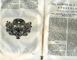 ORDITURE DI PANEGIRICI DEI SANTI DI TUTTO L`ANNO