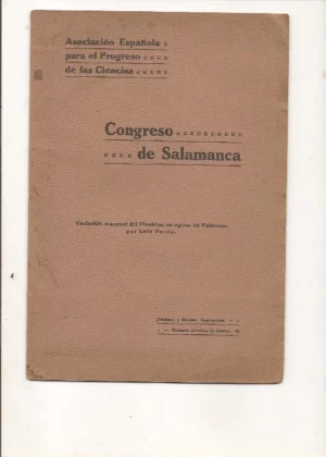 VARIACION MENSUAL DEL PLAKTON EN AGUAS DE VALENCIA , CONGRESO DE SALAMANCA
