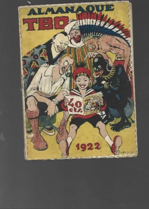 ALMANAQUE TBO 1922 dibujo cubierta de OPISSO, buen estado
