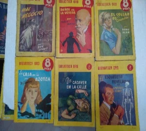 290 novelas de Biblioteca Oro serie amarilla de Molino, hay 6 no editadas en España