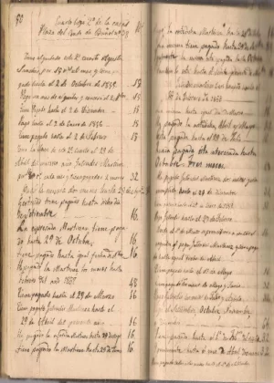 manuscrito libro de tiendas para gobierno de dª TRINIDAD GAETA Y POLO, 1851 a 1894, arriendos, ( Manises, Ribarroja)