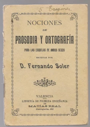 NOCIONES DE PROSODIA Y ORTOGRAFIA para las escuelas de ambos sexos