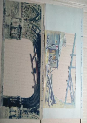 EL TEATRO DE LOS NIÑOS 6 telones y libreto de la obra EL ALMA DE LAS RUINAS, NUALART, Seix Barral