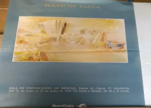 cartel Ramon GAYA, EXPOSICION IBERCAJA 1991 ,69x 44 cm