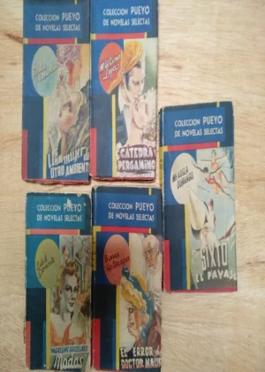 5 novelas Pueyo, CECILIA NANTUA, Mª CARMEN LOPEZ, GARMENETE, BLANCA DE SALAZAR, Mª ADELA DURANGO