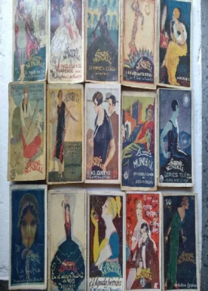 40 ejemplares LA NOVELA MUNDIAL, de 1926 a 1928, nº 3,6,7,11,13,14,17,18,19,26,27, 36,39,45,50,54,55, 57,61,62,63,,76, 79,83,84,86,88,89, 91,94,96,101,102, 106,108,109,112,114,120,