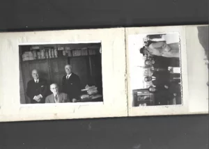 ALBUM ANTIGUO cierre metalico, con fotografías