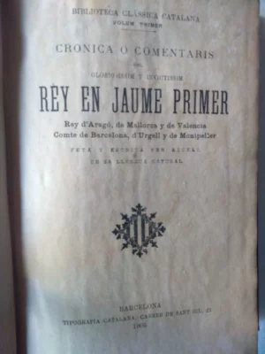 CRONICA DEL REY EN JAUME PRIMER 1905