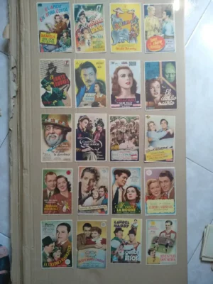 lote 100 carteleras, programas de mano diferentes, años 40, 50 y 50