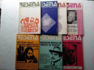RESEÑA DE LITERATURA ARTE Y ESPECTACULOS ,40 revistas , 6 de 1974 (73,74,75) 9 de 1973 (61 a 65,67,68,69,70) 7 de 1972 (52,53,54,56,58.59,60) 10 de 1971 (41 a 50) 8 de 1970 (31,32,33,34,35,37,38,40)