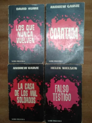 lote 4 novelas serie policiaca 30 los que nunca vuelven 38 coartada 40 la casa de los mil soldados 42 falso testigo