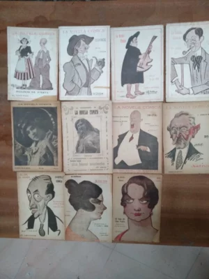 lote 11 la novela comica las de la foto pesan 300 grs,