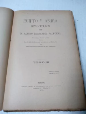 EGIPTO Y ASIRIA RESUCITADOS, tomo III