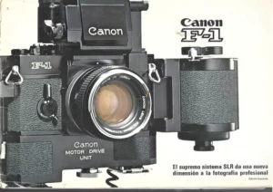CANON F-1 catalogo venta , años 70
