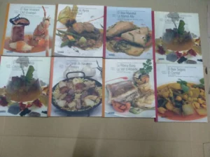 lote 7 libros guia gastronomica de la comunidad valenciana,EL BAIX VINALOPO,EL VALLE DE AYORA, EL BAIX MAESTRAT, EL VINALOPO MITJA,L` ALCOIA , ELCANAL DE NAVARRES, LA RIBERA BAIXA, EL BAIX SEGURA buen estado