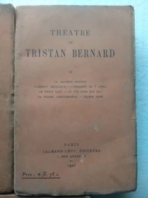 THEATRE DE TRISTAN BERNARD, Paris, 1905, 3 tomos, , buen estado,