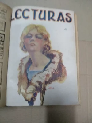 LECTURAS, revista, año 1926 completo encuadernado con cubiertas
