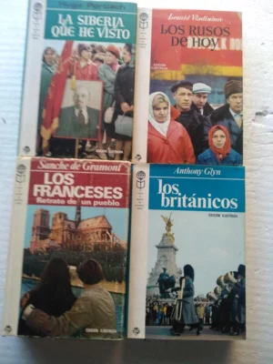 lote 4 libros viajes LA SIBERIA QUE HE VISTO, LOS RUSOS DE HOY, LOS FRANCESES, LOS BRITANICOS