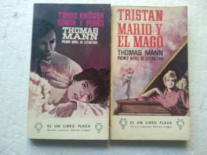 lote 2 libros THOMAS MANN, Tonio Kroger, Tristan Mario y el mago