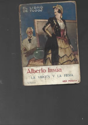 LA VIRGEN Y LA FIERA dibujo cubierta PENAGOS
