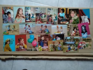 lote 23 postales costumbristas años 60