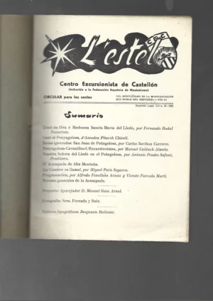 L´ESTEL centro excursionista de Castellón, CIRCULAR PARA LOS SOCIOS
