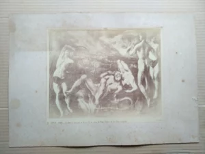 FOTO J.LAURENT MADRID, 33x 46 cm,, EL GRECO 1024, LA MORT DE LAOCOON... (galeria san Telmo, Sevilla) pegada en carton