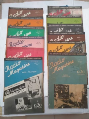 12 revistas RADIO MAGAZINE 1941 nº 135 a 146