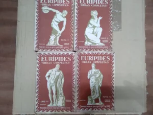 lote 4 libros EURIPIDES OBRAS COMPLETAS dibujo cubierta RIGOBERTO SOLER