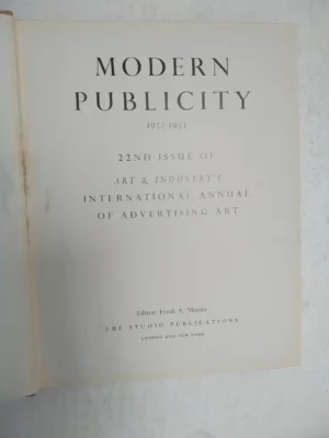 MODERN PUBLICITY 1952-1953 ,London