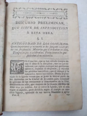 DICCIONARIO O SUMA DE LOS CONCILIOS tomo I, sin portada