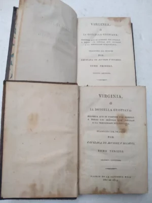 VIRGINIA O LA DONCELLA CRISTIANA, tomo 1º y 3º