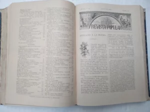 REVISTA POPULAR semanario ilustrado , 1890