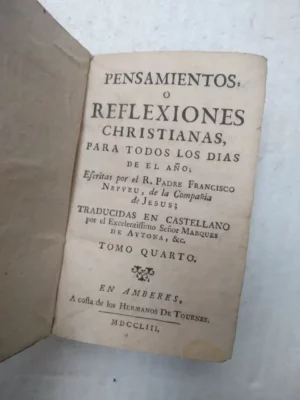 PENSAMIENTOS O REFLEXIONES CHRISTIANAS ,tomo 4º