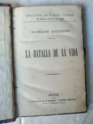 CARLOS DICKENS, LA BATALLA DE LA VIDA/ E.A.POE EL ESCARABAJO DE ORO