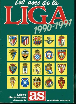 ALBUM CROMOS LOS ASES DE LA LIGA 1990- 1991 , AS, COLECCIÓN de 260 cromos COMPLETA