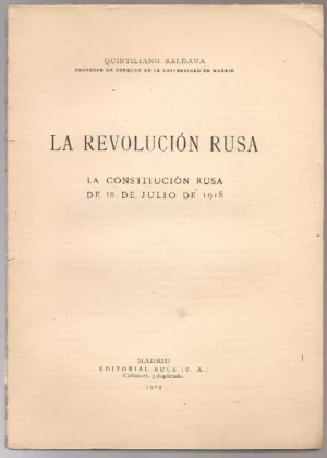 LA REVOLUCION RUSA LA CONSTITUCION DE 10 DE JULIO DE 1918