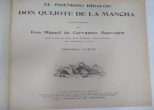 EL INGENIOSO HIDALGO DON QUIOTE DE LA MANCHA, parte primera y segunda, en un volumen BUEN ESTADO