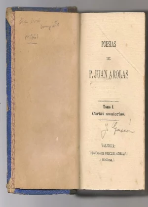 POESIAS DE...I. AMATORIAS, II.PASTORILES, III. LIBRO DE AMORES completo